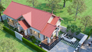 [BV 696] Biệt thự 1 tầng mái thái 7x20m